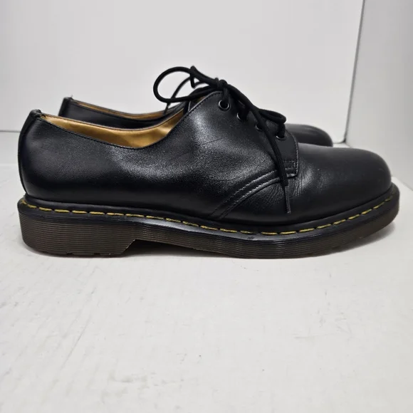 DR MARTENS 1461 BLACK SMOOTH LEATHER OXFORD SHOES Men'sSIZE 12 ( Uk 11 )